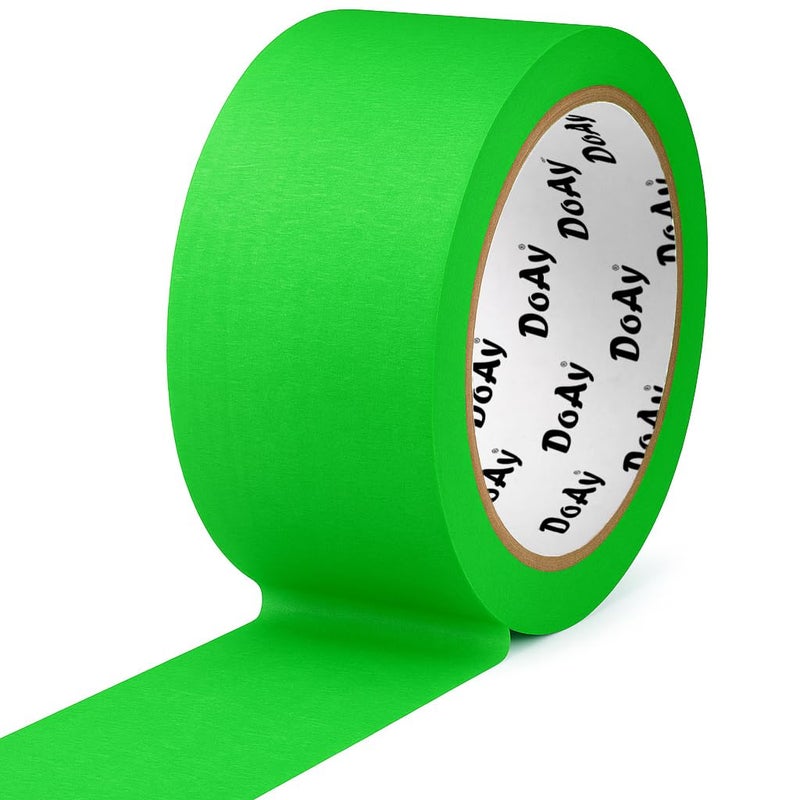 DOAY Green Painters Tape - Masking Tape 2 Inch Wide (1.88" x 90FT) - Multi-Surface, Smart Adhesion, Indoor & Outdoor - 1 Roll Paint Tape for DIY, Labeling, Art, Car (#3910) - Image 2